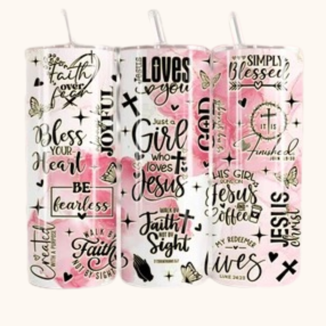Just a Girl Who Loves Jesus 20 oz Stainless Steel Tumbler