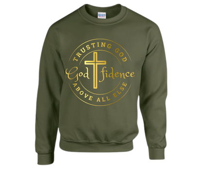 “Godfidence” Sweatshirt — Trusting God Above All Else