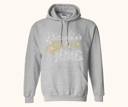 “Daughter of the King” Rhinestone Hoodie