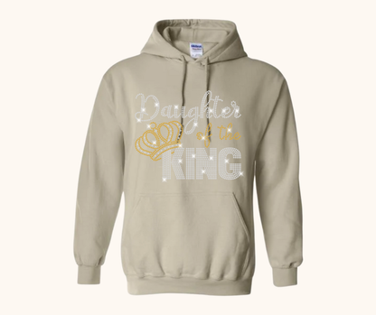 “Daughter of the King” Rhinestone Hoodie