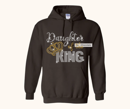 “Daughter of the King” Rhinestone Hoodie
