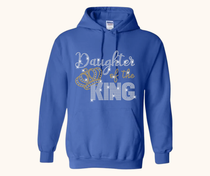 “Daughter of the King” Rhinestone Hoodie
