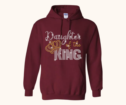 “Daughter of the King” Rhinestone Hoodie