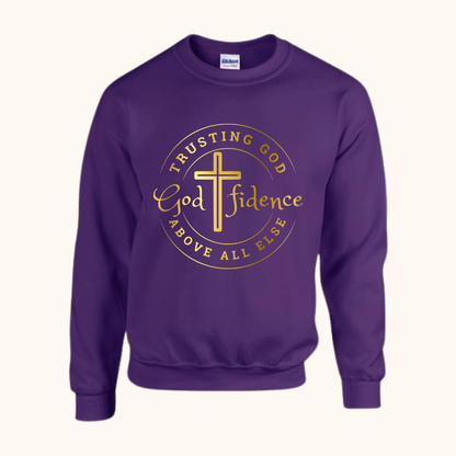“Godfidence” Sweatshirt — Trusting God Above All Else