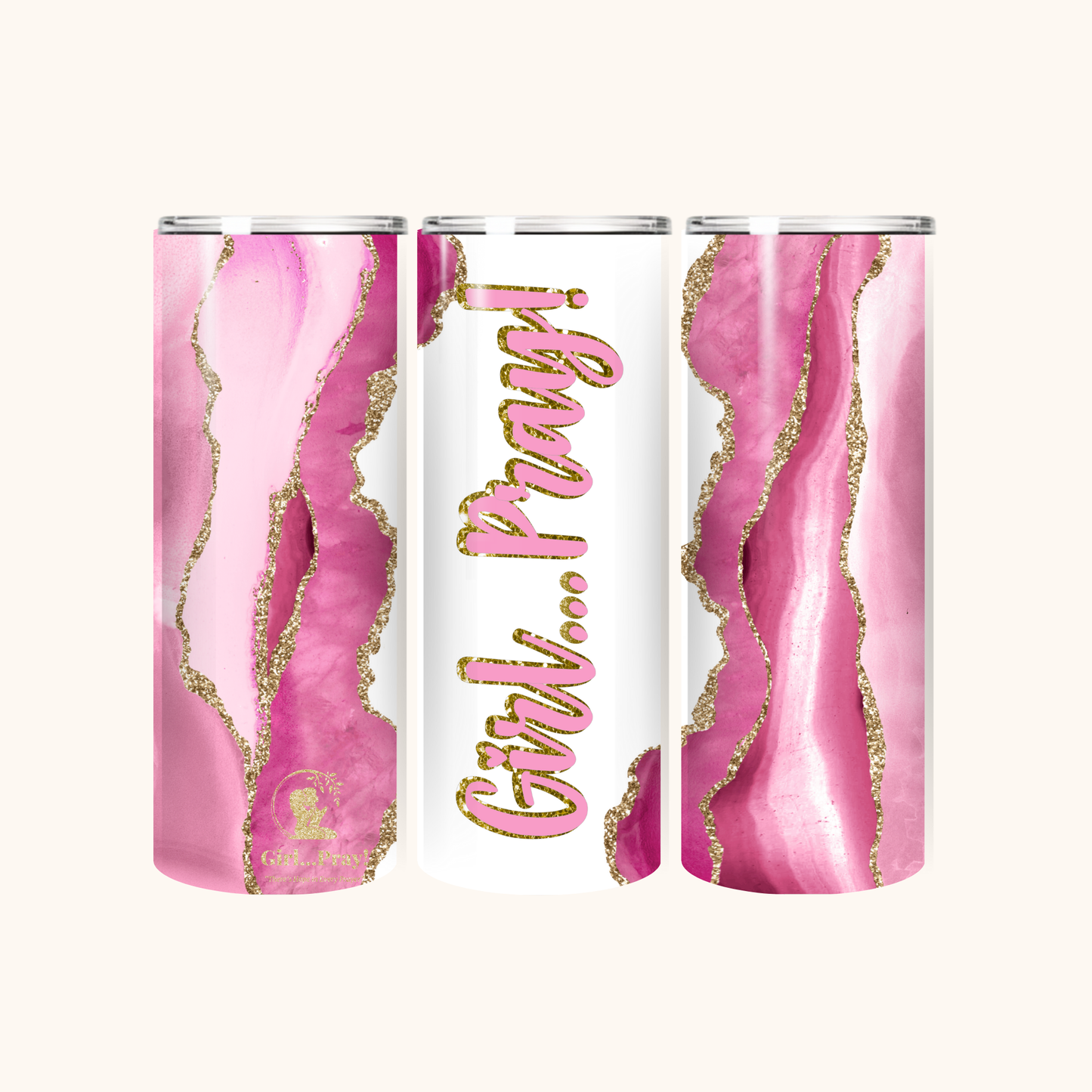 Girl… Pray! 20 oz Tumbler – Praytty in Pink Collection
