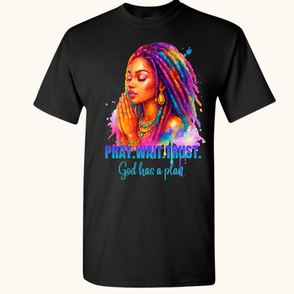 Pray. Wait. Trust. Tee – “God Has a Plan” Edition