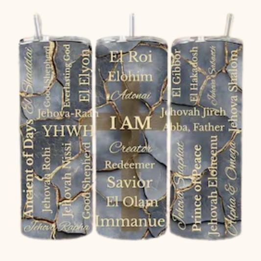 Names of God 20 oz Stainless Steel Tumbler